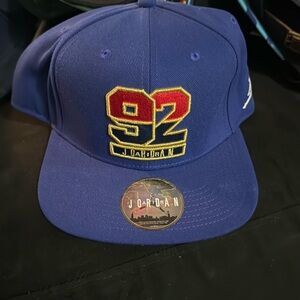 Air Jordan Jumpman 92 Olympic Dream Team Snapback Cap 1992 Vintage Hat Flat Bill